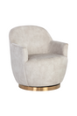 Barrel-Back Swivel Lounge Chair by Splendido Casey Accent Chair