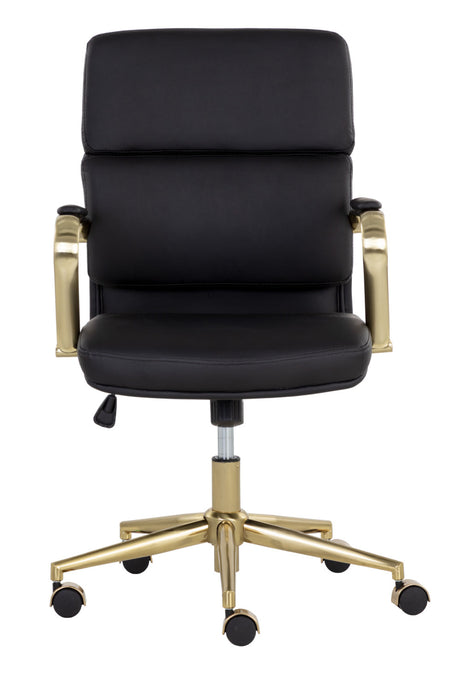 Gold Frame Upholstered Office Chair by Splendido Kleo, alternate view 19