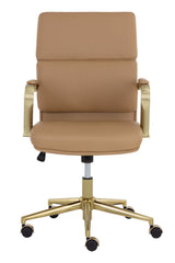 Gold Frame Upholstered Office Chair by Splendido Kleo, alternate view 10