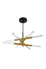 Gold Tubes Chandelier by Splendido Spira, alternate view 3