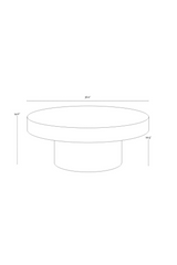 Black Concrete Indoor/Outdoor Coffee Table by Splendido Brando, alternate view 5