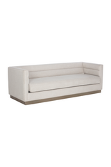 Horizontal-Tufted White Sofa by Splendido Talbot