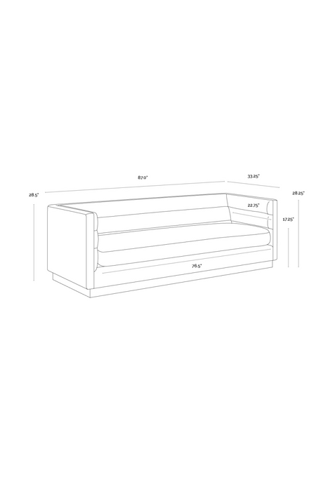 Horizontal-Tufted White Sofa by Splendido Talbot, alternate view 8