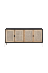 Natural Rattan 4-Door Sideboard by Splendido Avida