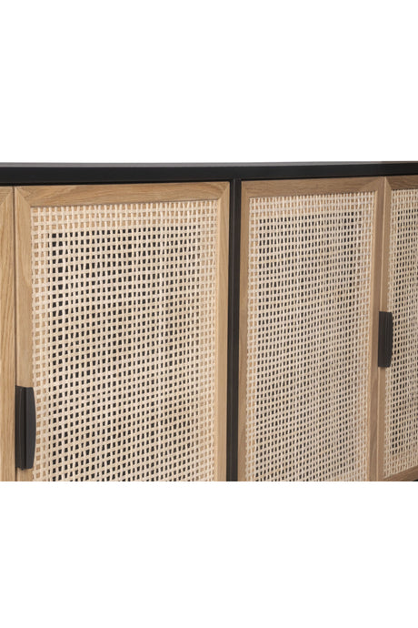 Natural Rattan 4-Door Sideboard by Splendido Avida, alternate view 7