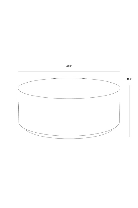 Minimalist Concrete Outdoor Coffee Table by Splendido Perfetti, alternate view 6
