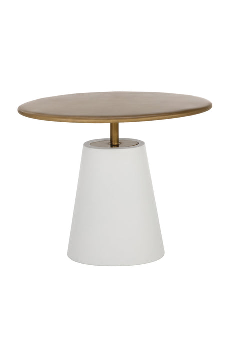 Oval Brass Indoor/Outdoor Side Table by Splendido Kadin, alternate view 3