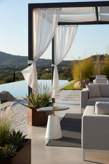 Oval Brass Indoor/Outdoor Side Table by Splendido Kadin, alternate view 2