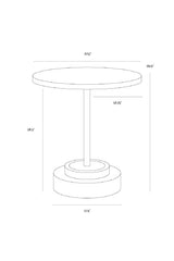 Round Indoor/Outdoor Concrete Bistro Table by Splendido Marlowe Outdoor Dining Table, alternate view 6