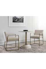 Round Indoor/Outdoor Concrete Bistro Table by Splendido Marlowe Outdoor Dining Table, alternate view 5