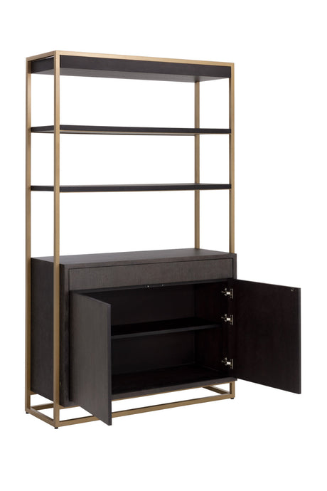 Brown Solid Oak Bookcase by Splendido Baldessara, alternate view 5