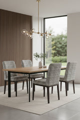 Minimalist Upholstered Dining Chair by Splendido Elisa, alternate view 15