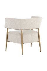 Antique Brass Legs Lounge Chair by Splendido Maestro Accent Chair, alternate view 4