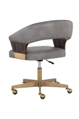 Gray Leather Look Office Chair by Splendido Leonce, alternate view 5
