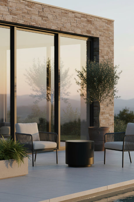 Cylindrical Indoor/Outdoor End Table by Splendido Rubin Side Table, alternate view 2