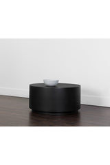 Black Cylindrical Indoor/Outdoor Coffee Table by Splendido Rubin, alternate view 5