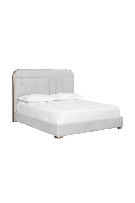 Tufted Headboard King Bed by Splendido Davina