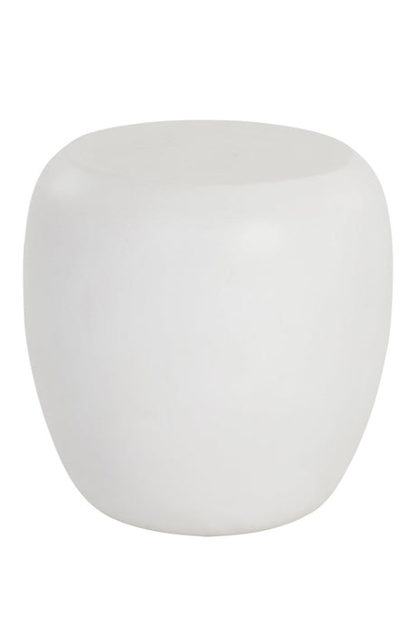 White Concrete Indoor/Outdoor End Table by Splendido Iolite Side Table