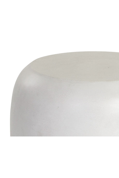 White Concrete Indoor/Outdoor End Table by Splendido Iolite Side Table, alternate view 4