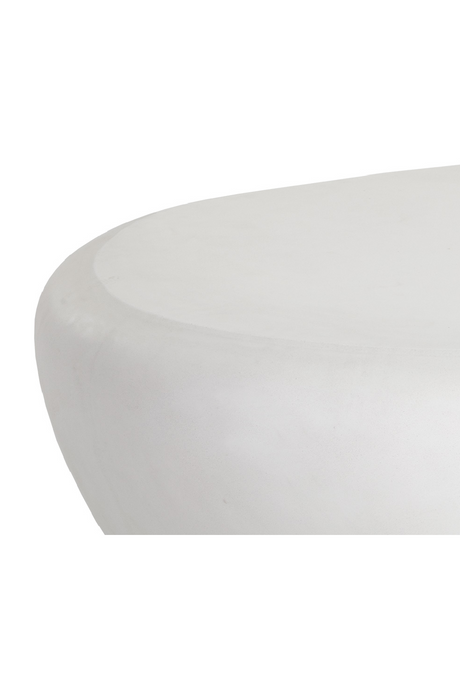 White Organic-Shaped Indoor/Outdoor Coffee Table L by Splendido Corvo, alternate view 6