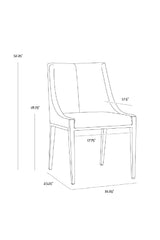 Fabric Upholstered Dining Chair by Splendido Dionne, alternate view 8
