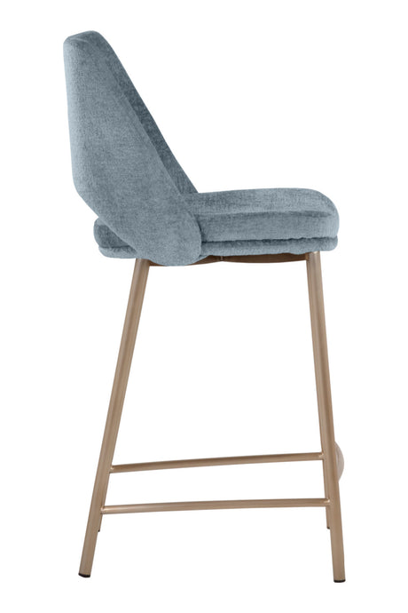 Blue Cutout-Back Counter Stool by Splendido Radella, alternate view 4