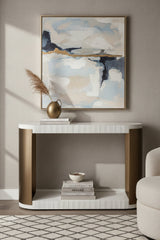 White Concrete Console Table by Splendido Cavette, alternate view 7