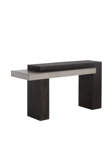 Rectangular Timber-Effect Indoor/Outdoor Console Table by Splendido Herriot, alternate view 6