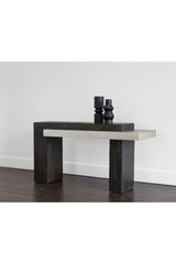 Rectangular Timber-Effect Indoor/Outdoor Console Table by Splendido Herriot, alternate view 11