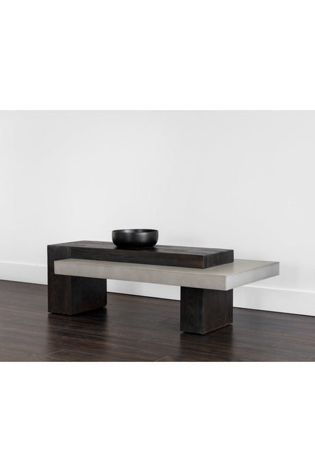 Rectangular Timber-Effect Indoor/Outdoor Coffee Table by Splendido Herriot, alternate view 17