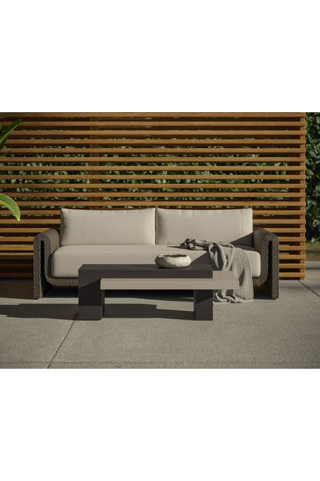 Rectangular Timber-Effect Indoor/Outdoor Coffee Table by Splendido Herriot, alternate view 18