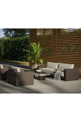 Rectangular Timber-Effect Indoor/Outdoor Coffee Table by Splendido Herriot, alternate view 19