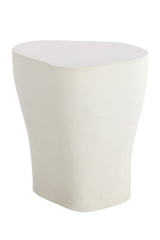 White Freeform Indoor/Outdoor End Table L by Splendido Dali Side Table