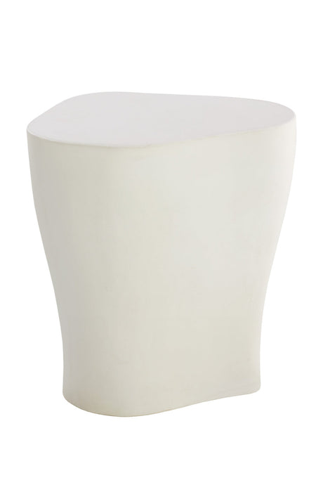 White Freeform Indoor/Outdoor End Table L by Splendido Dali Side Table, alternate view 3