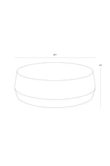 Etched Aluminum Coffee Table by Splendido Creed, alternate view 34