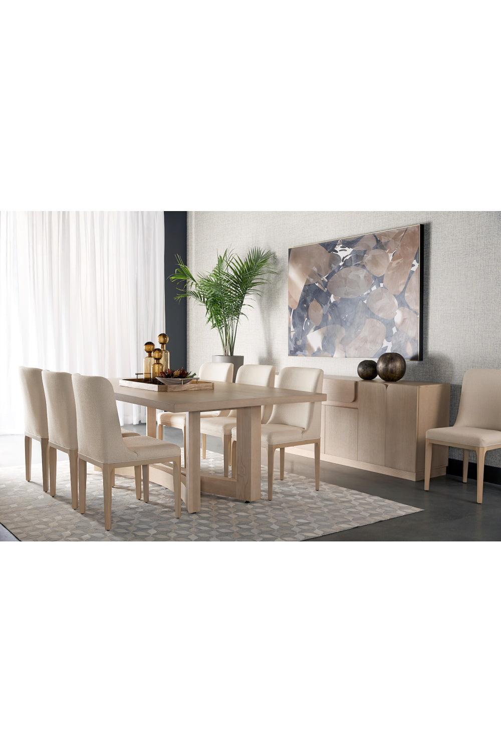 Light Washed Oak Dining Table by Splendido Arezza, alternate view 8