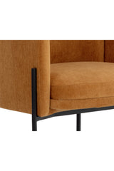 Yellow Fabric Dining Armchair by Splendido Richie Dining Chair, alternate view 7