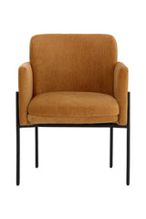 Yellow Fabric Dining Armchair by Splendido Richie Dining Chair, alternate view 4