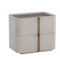 Leather-Look 2-Drawer Nightstand by Splendido Jamille