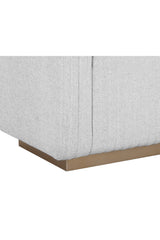 Channel-Tufted Fabric Bench by Splendido Odette, alternate view 5