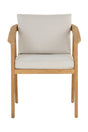 Cream Padded Outdoor Dining Chair by Splendido Coraline