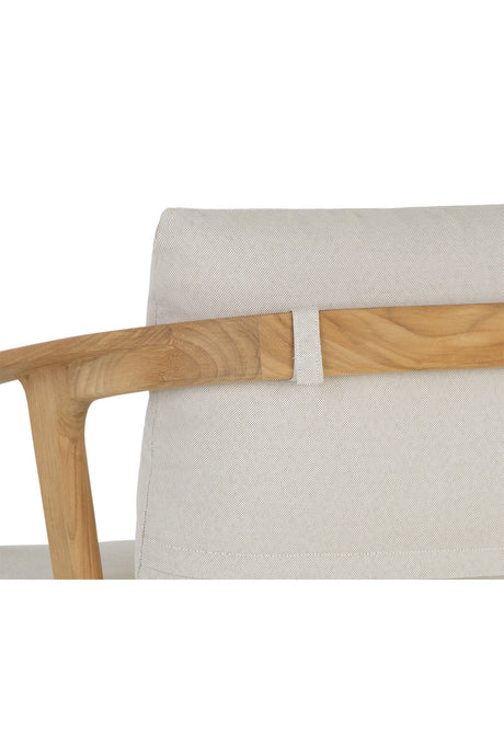 Cream Padded Outdoor Dining Chair by Splendido Coraline, alternate view 7