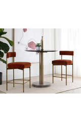 Low Back Fabric Counter Stool by Splendido Seneca Barstool, alternate view 19