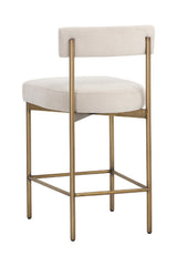 Low Back Fabric Counter Stool by Splendido Seneca Barstool, alternate view 5