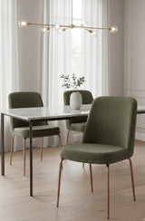 Green Fabric Dining Chairs (2) by Splendido Zeke, alternate view 2