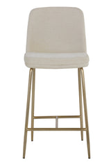 Antique Brass Fabric Counter Stool by Splendido Zeke, alternate view 3