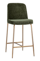 Antique Brass Fabric Counter Stool by Splendido Zeke, alternate view 10