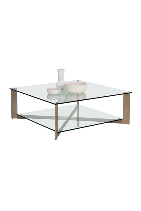 Square Glass Coffee Table by Splendido Xavier, alternate view 4