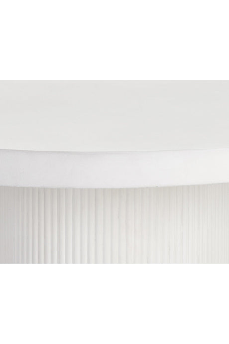 White Concrete Indoor/Outdoor Dining Table by Splendido Nicolette, alternate view 4