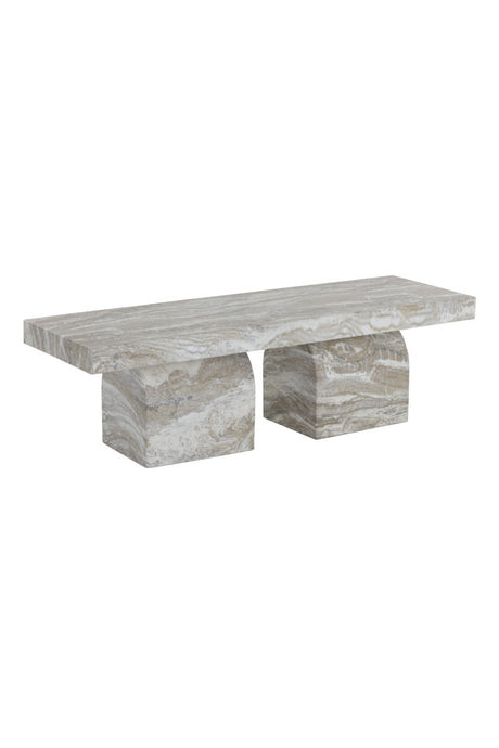 Sand Marble Concrete Outdoor Bench by Splendido Colohan Outdoor Lounge Chair, alternate view 3